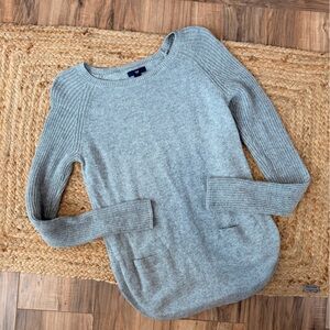 GAP Heather Gray Knit Sweater